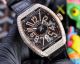 Swiss Replica Franck Muller V45 Yachting Rose Gold Diamond Case Black Leather Strap Watch  (2)_th.jpg